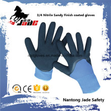 13G 3/4 Nitril-Sandig-Finish beschichteter Handschuh